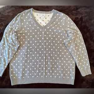 Croft & Barrow Polka Dot Sweater